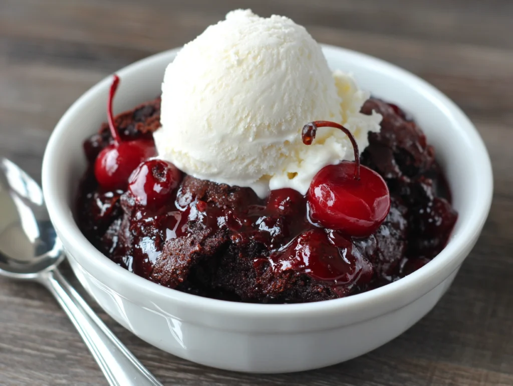 Easy Chocolate Cherry Dump Cake