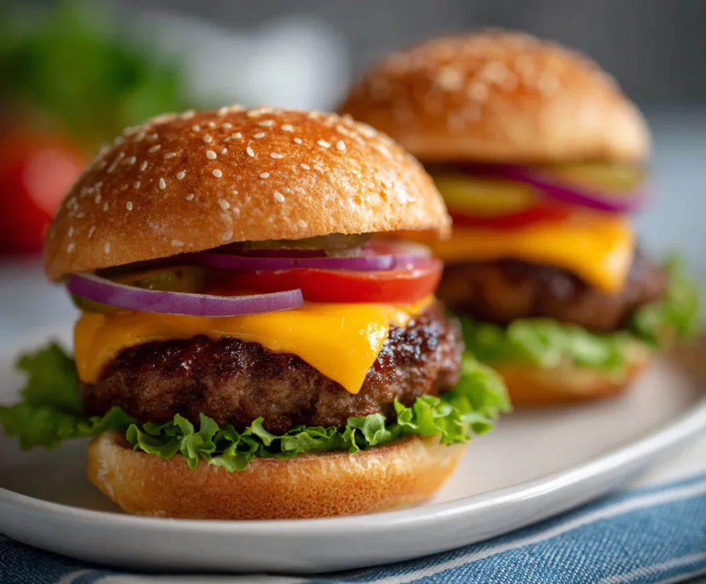 air fryer hamburgers