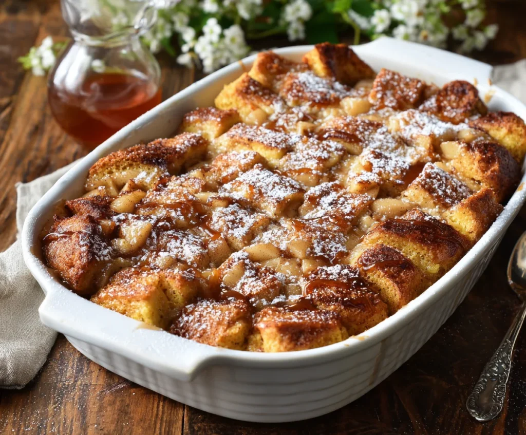 cinnamon apple french toast casserole