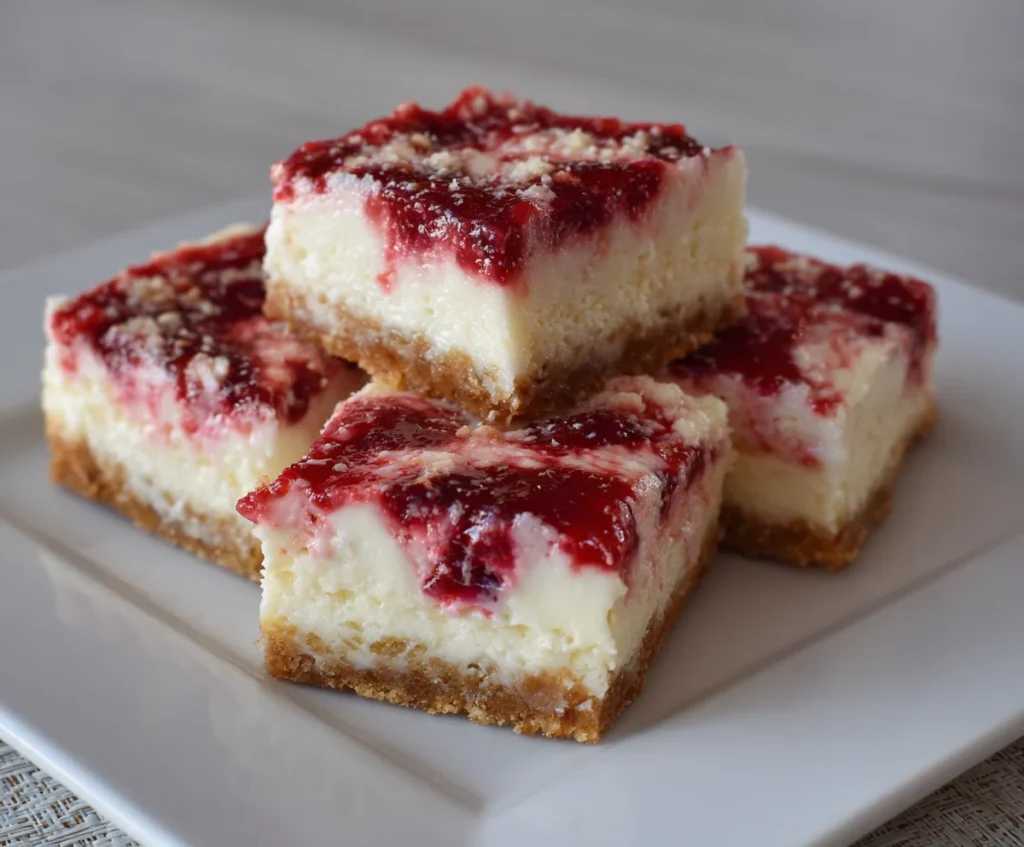 raspberry cream cheese squares