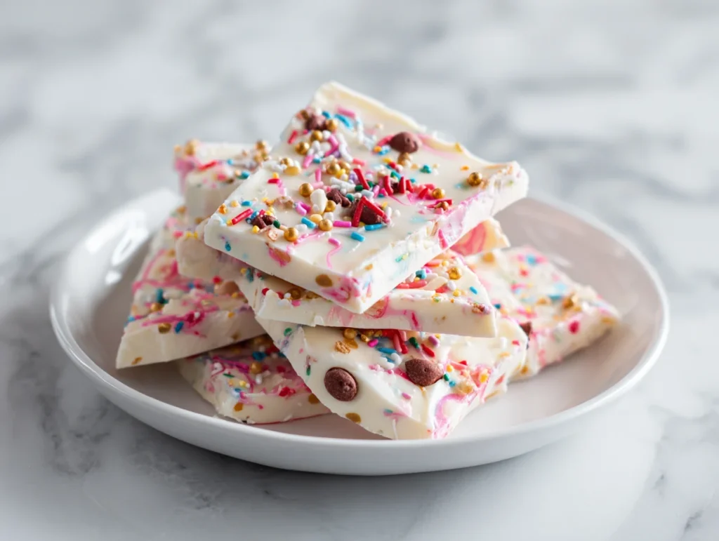 Frozen yogurt bark