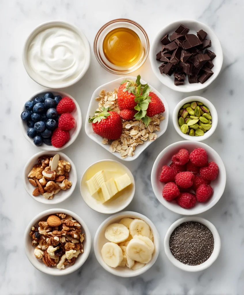 Fruit yogurt parfait
