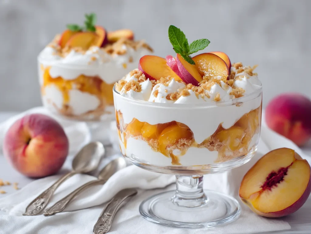 Peach dessert
