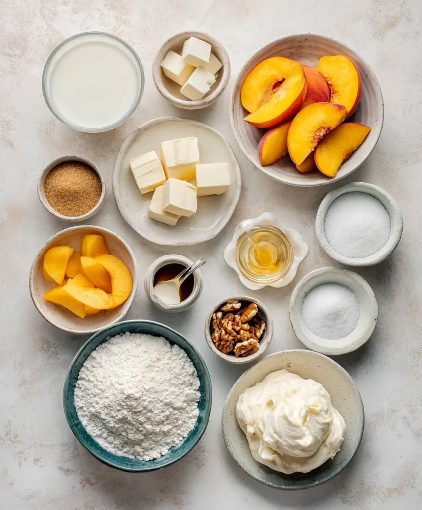 Peach dessert