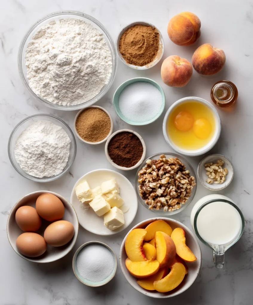 Peach muffins