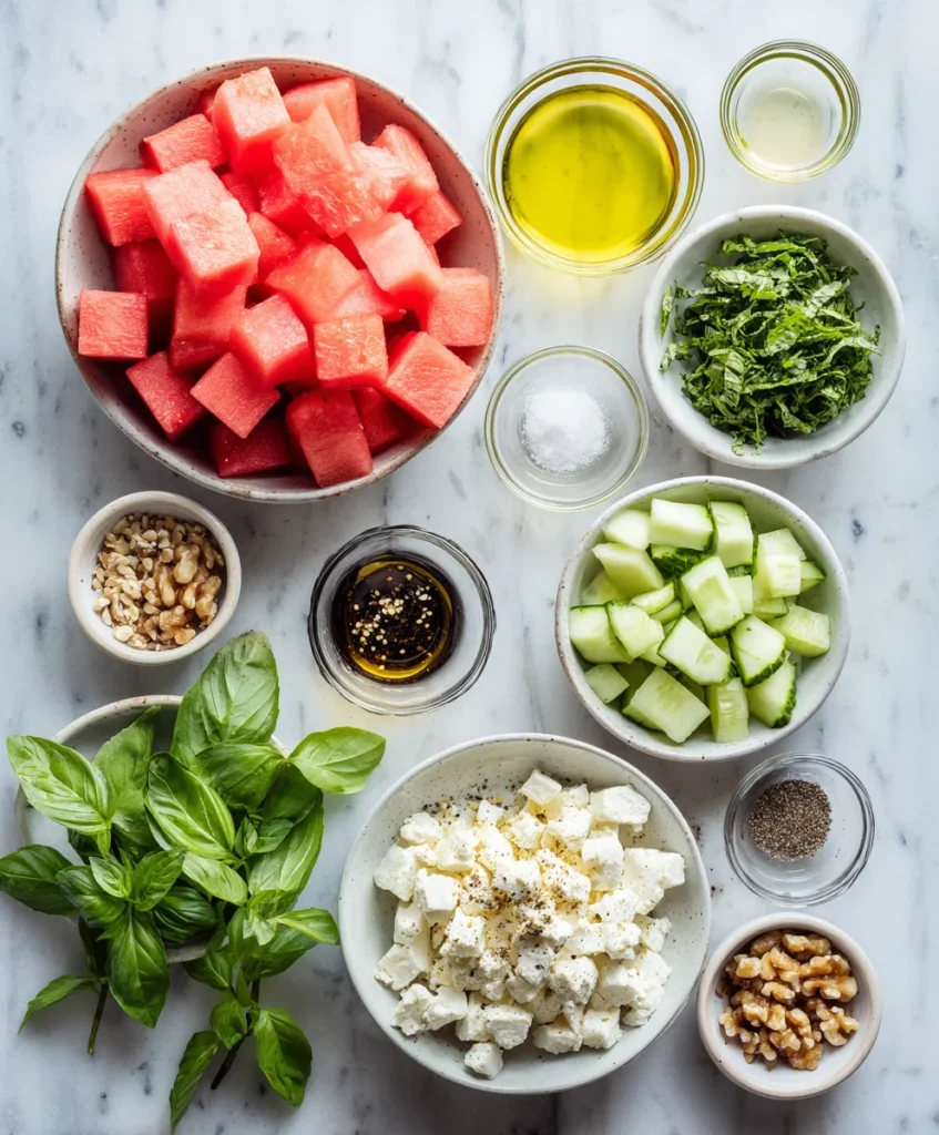 Watermelon feta salad