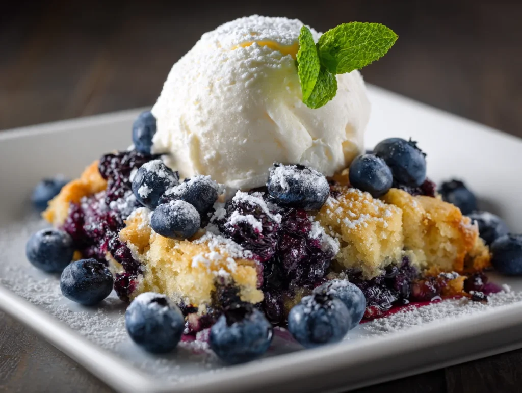 blueberry dump cake