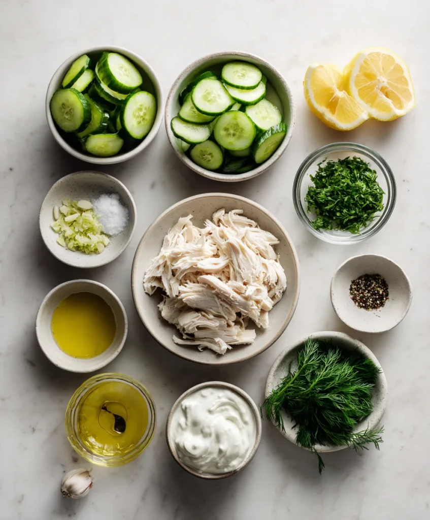 chicken cucumber salad