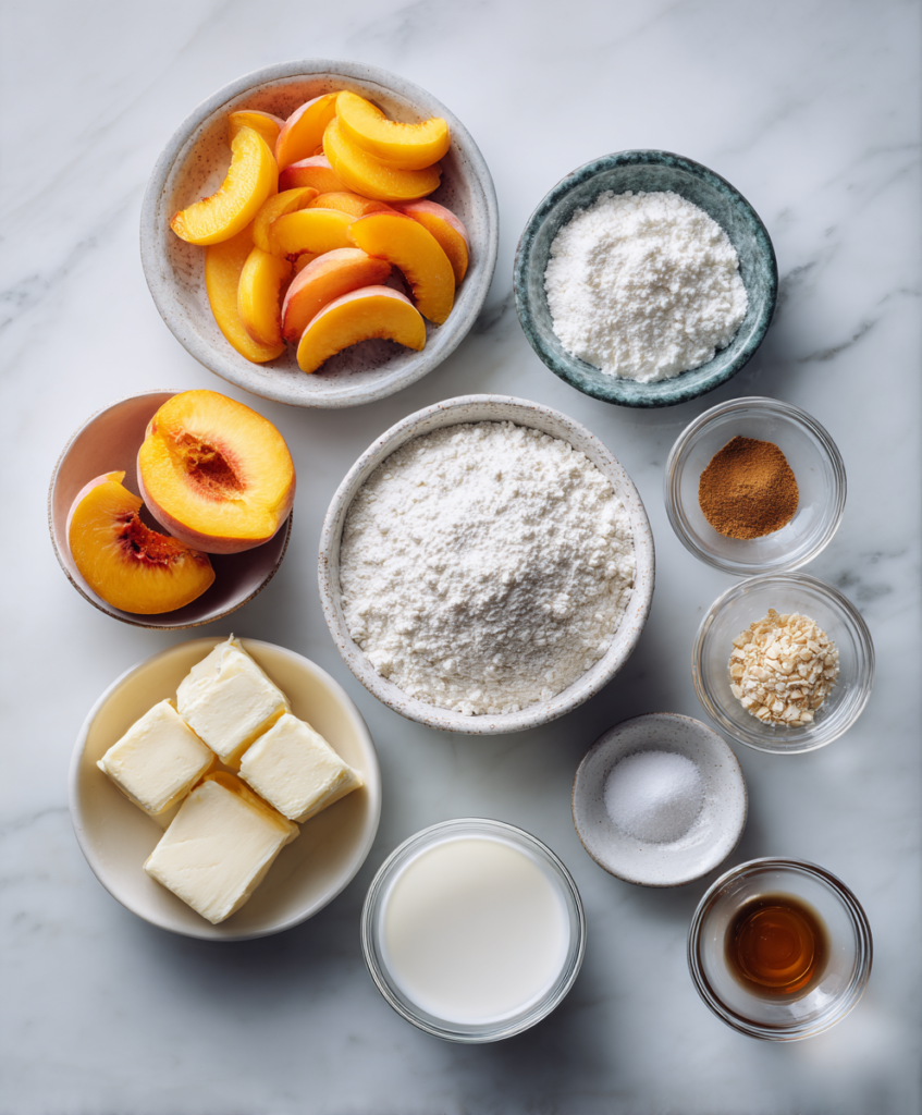 ingredient peach cobbler