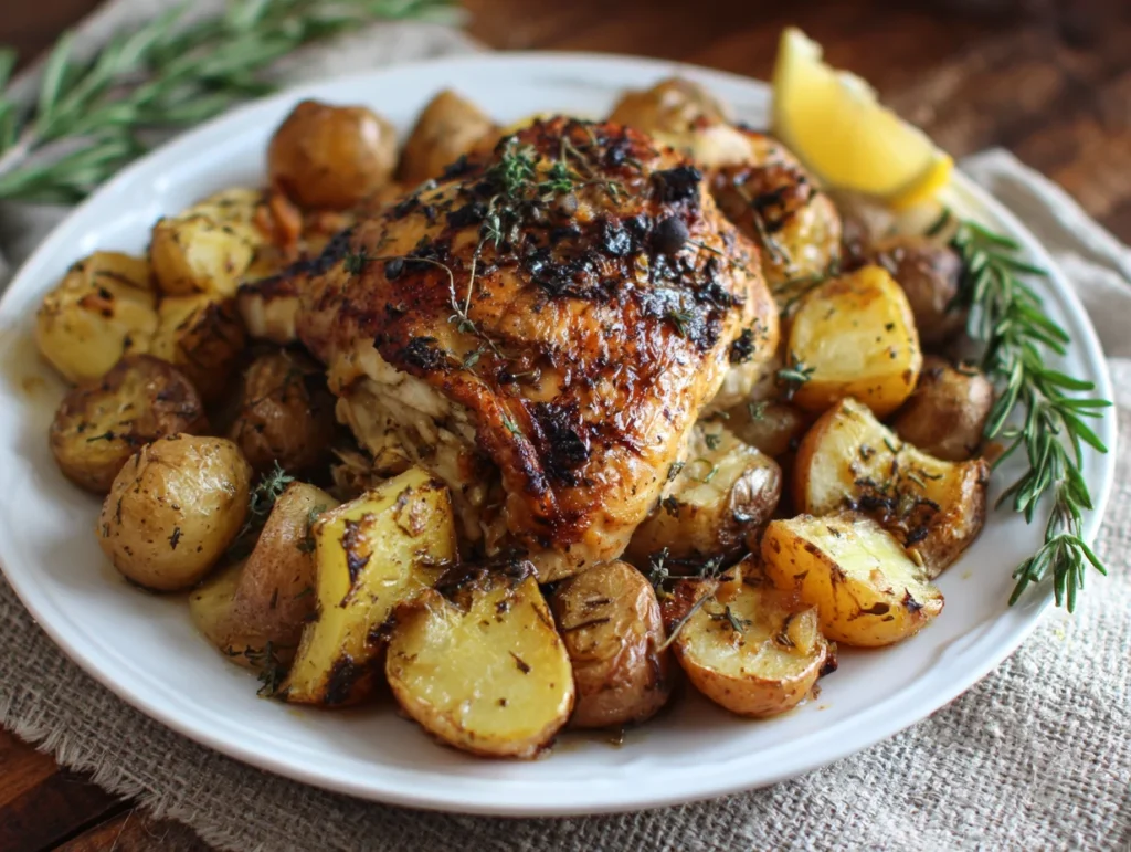slow cooker chicken and potatoes
