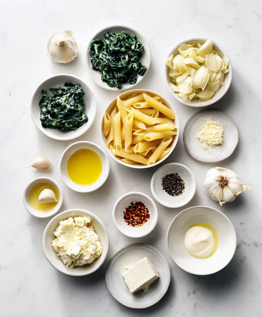 spinach artichoke pasta