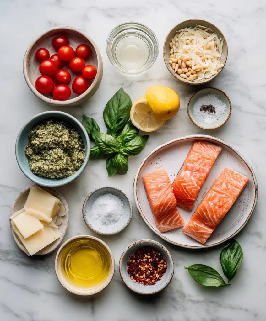 basil pesto salmon