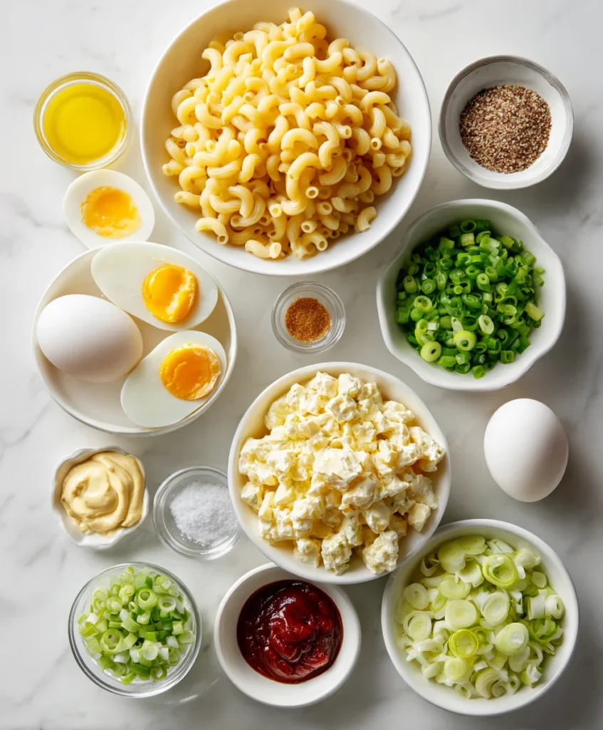deviled egg macaroni salad