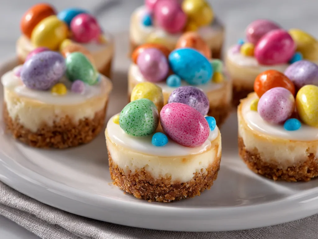 Mini Easter Egg Cheesecakes recipe