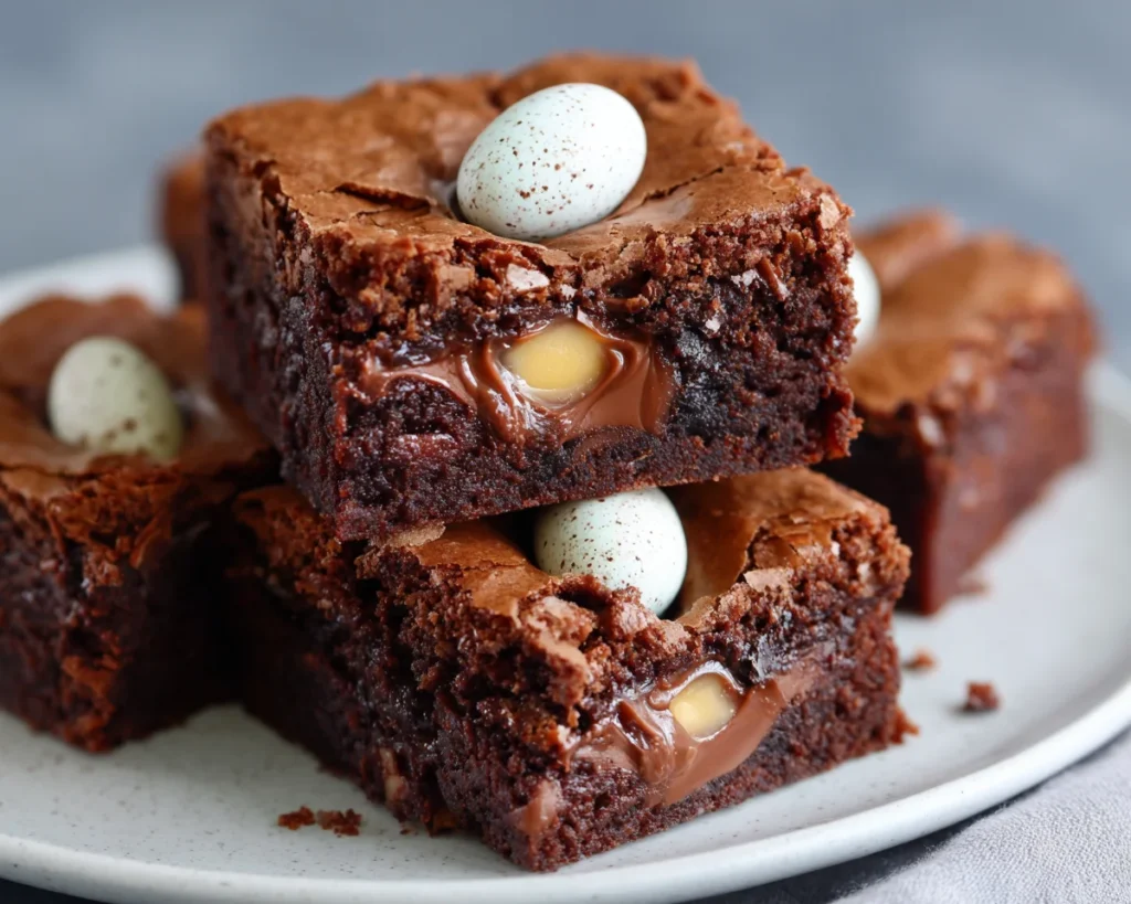 Mini Egg Nutella Brownies recipe