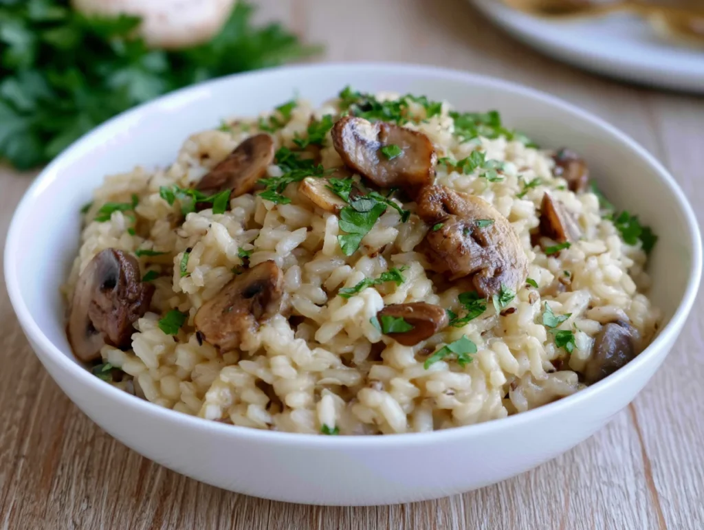 Quick Mushroom Risotto Recipe