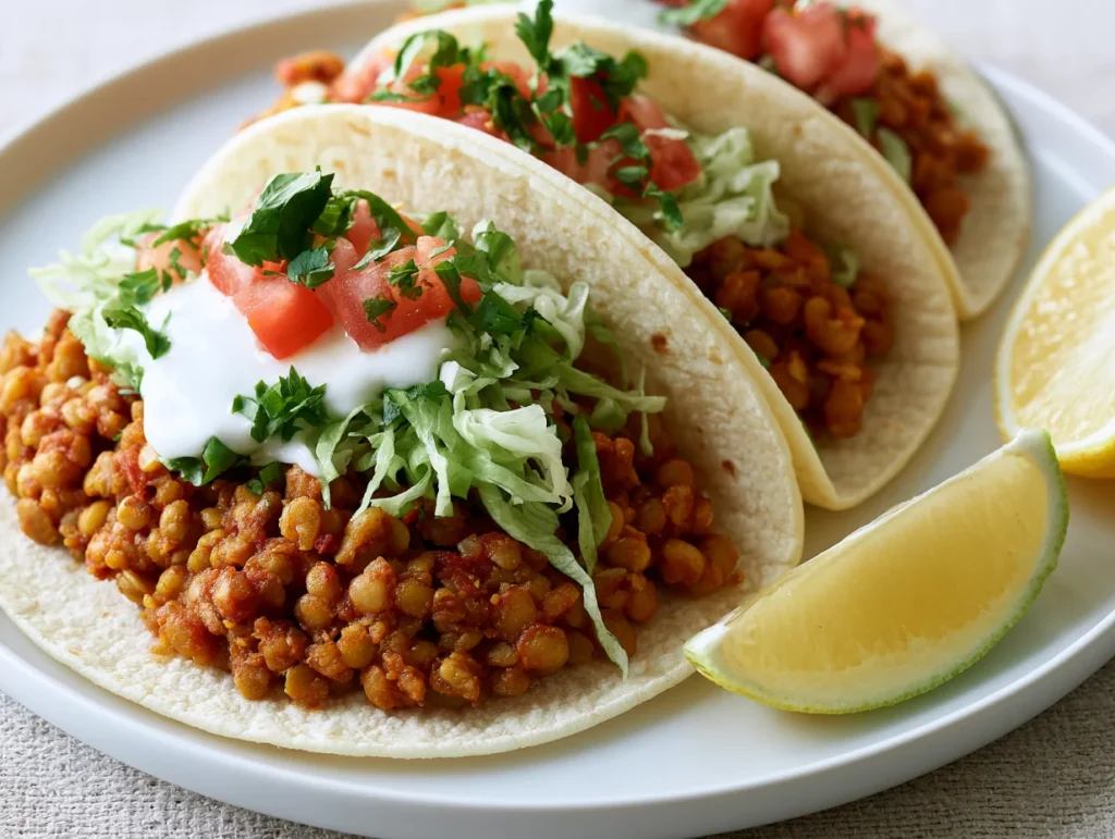 Spicy Lentil Tacos Recipe