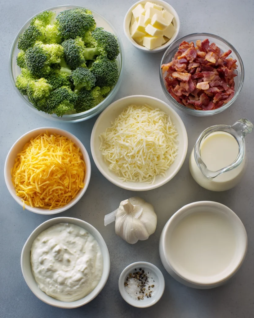 cheesy bacon and broccoli dip