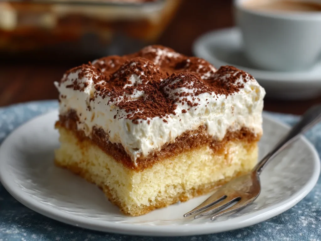 tiramisu sheet cake