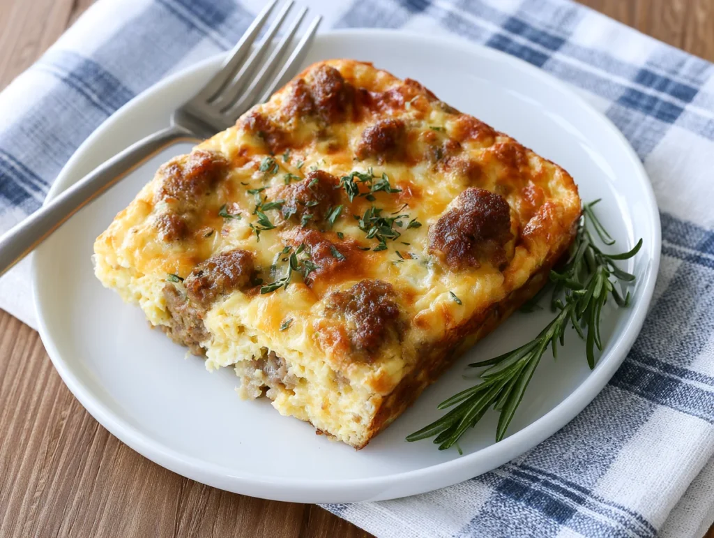 Breakfast Sausage Egg Casserole Recipe