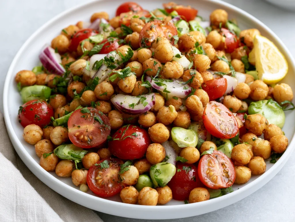 Crispy Chickpea Salad Recipe