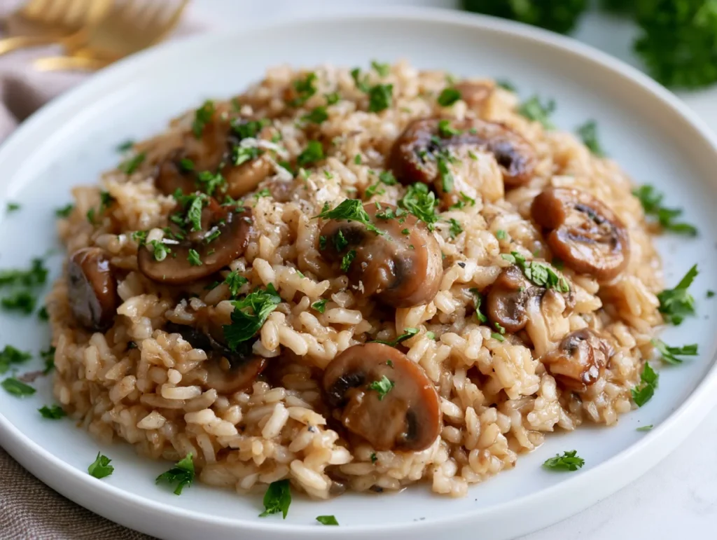 Healthy Mushroom Risotto Recipe