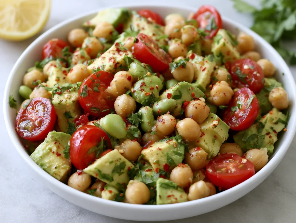 Spicy Chickpea and Avocado Salad Recipe