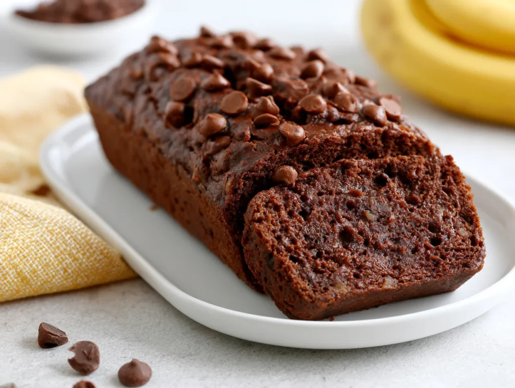 Vegan Chocolate Banana Bread Recipe