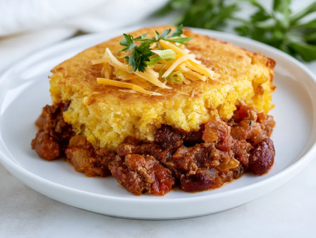 Veggie Chili Cornbread Casserole Recipe