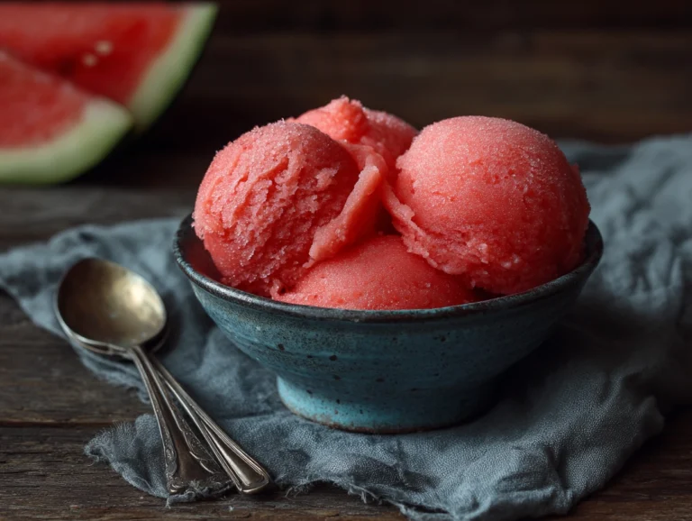 Watermelon sorbet