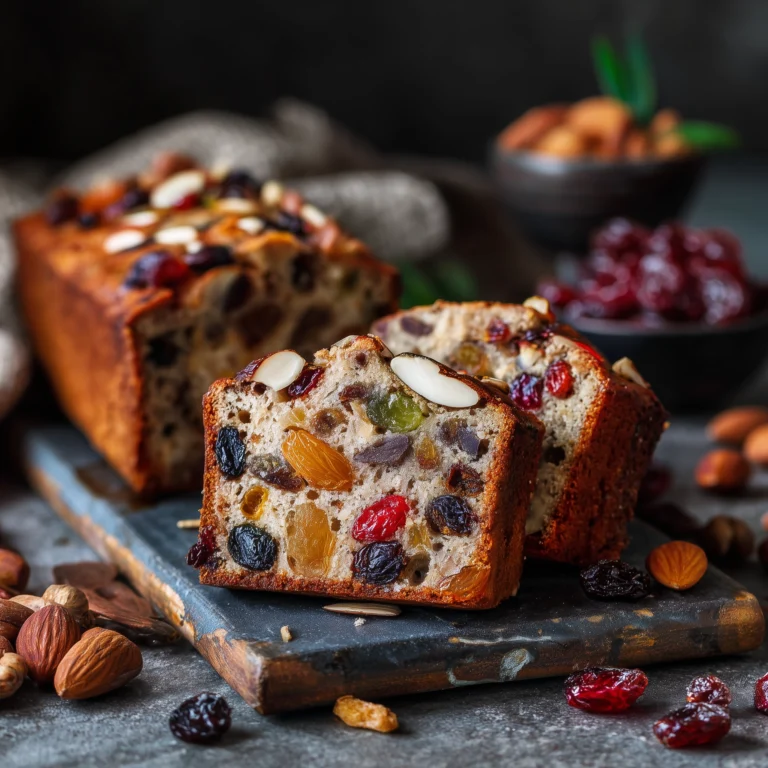 Moist Fruit Cake Recipe with Dried Fruits and Nuts