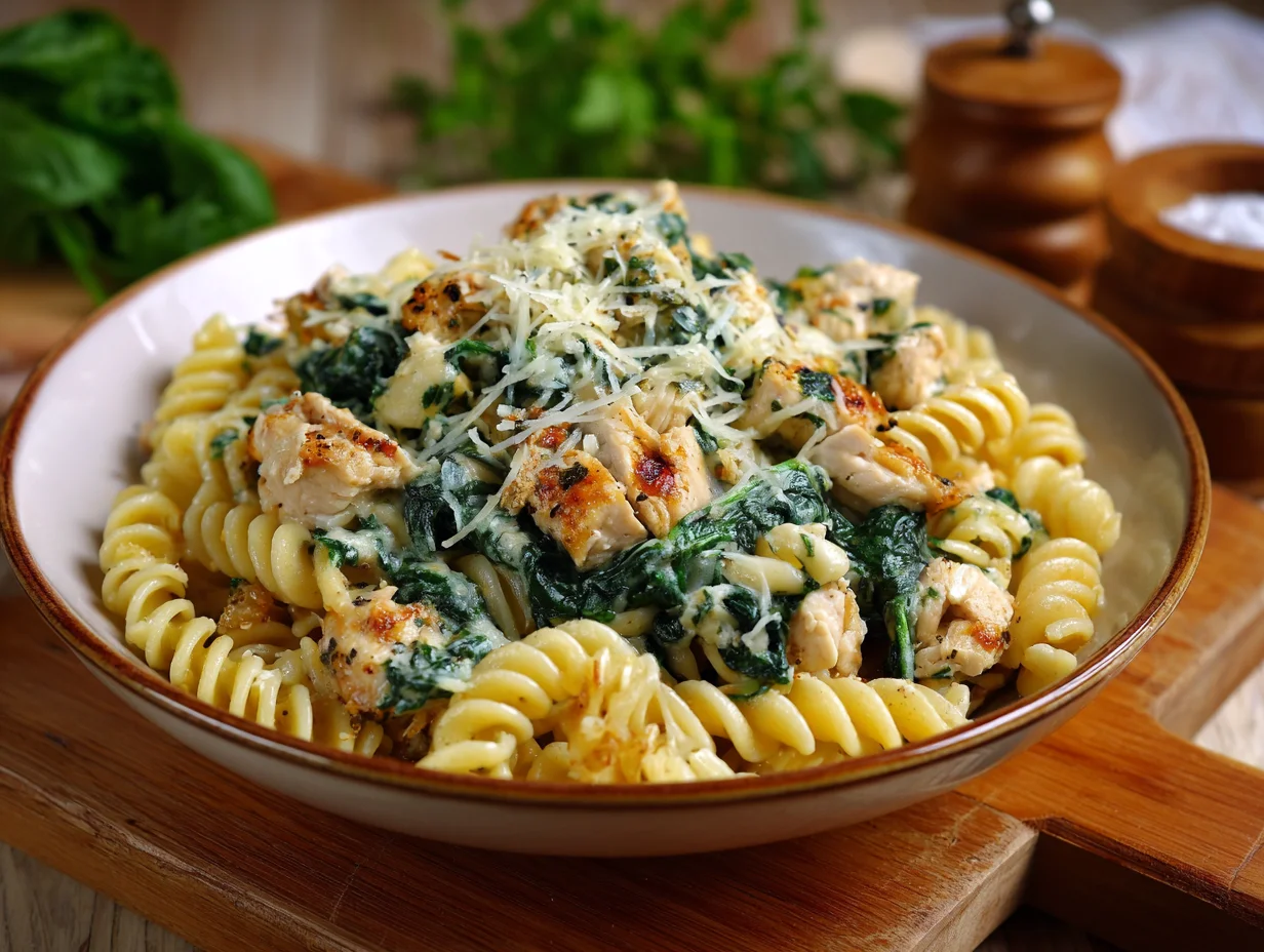 chicken spinach pasta