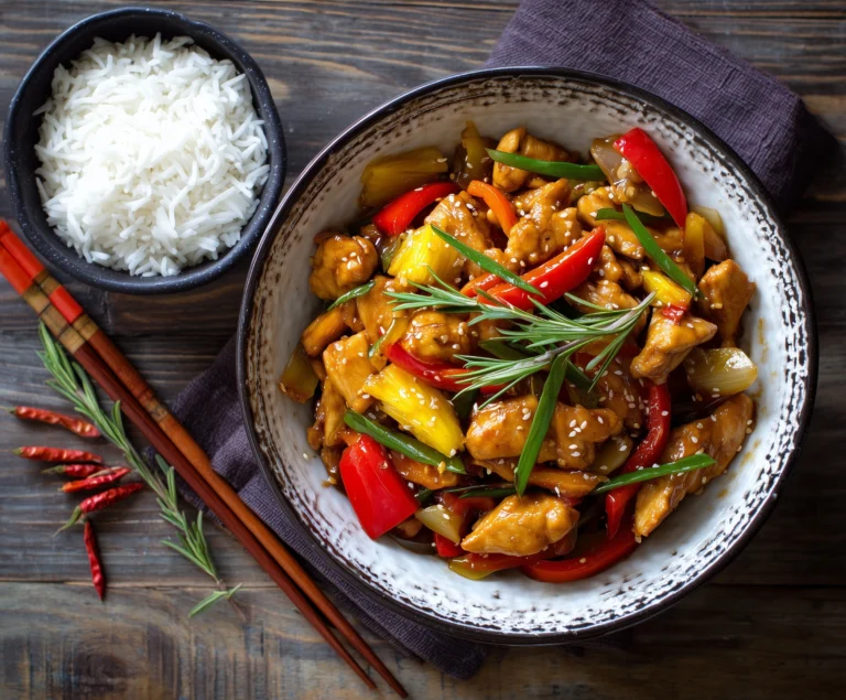 Chicken Stir-Fry Recipe With Pineapple and Pepper