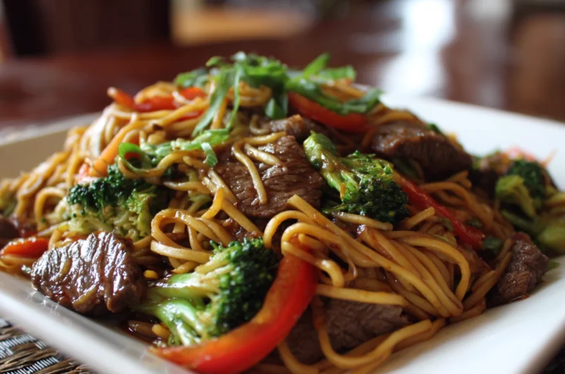 Easy Beef Lo Mein Recipe