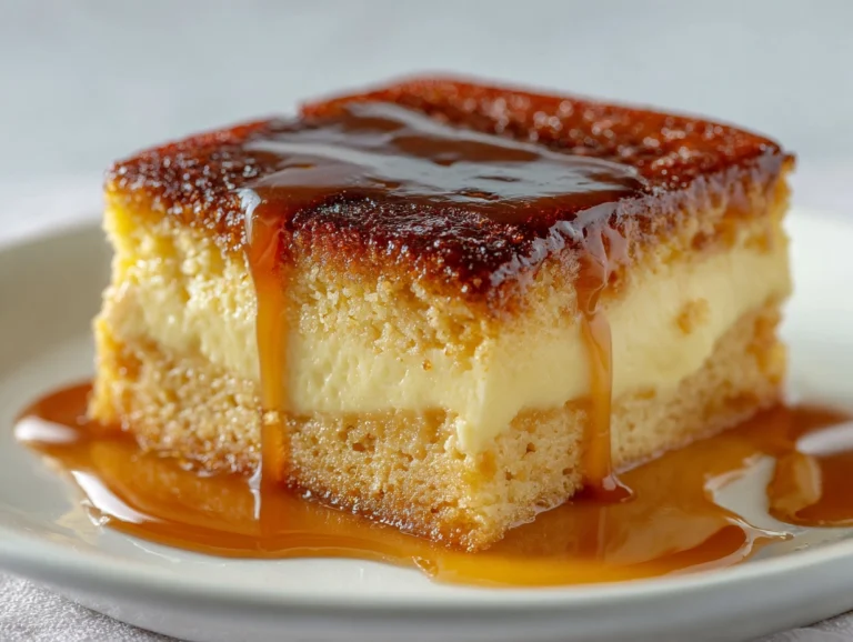 Magic Pudding Cake Recipe with Two Layers from One Batter