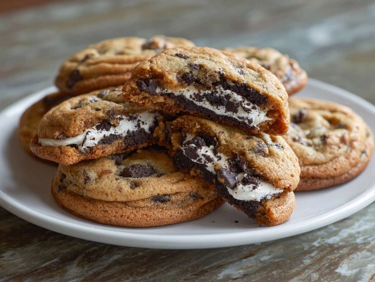 Oreo Stuffed Chocolate Chip Cookies