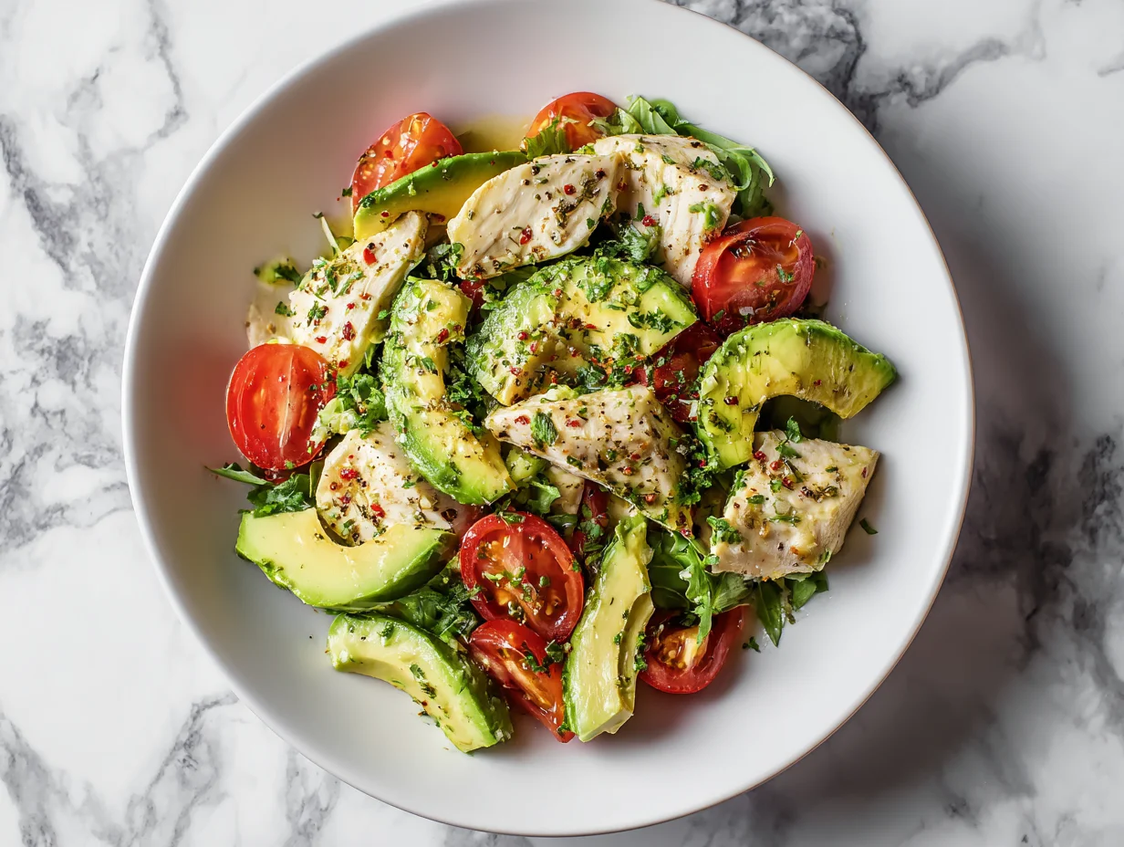 Avocado chicken salad