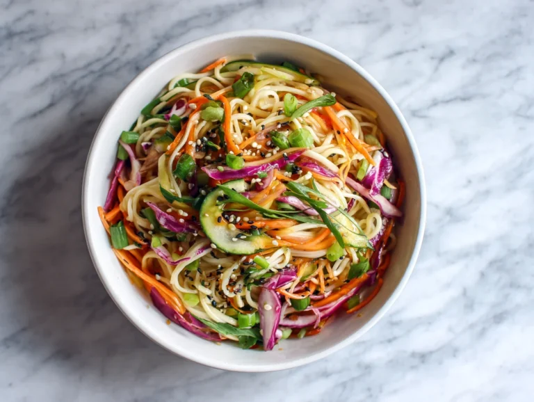 Cold noodle salad