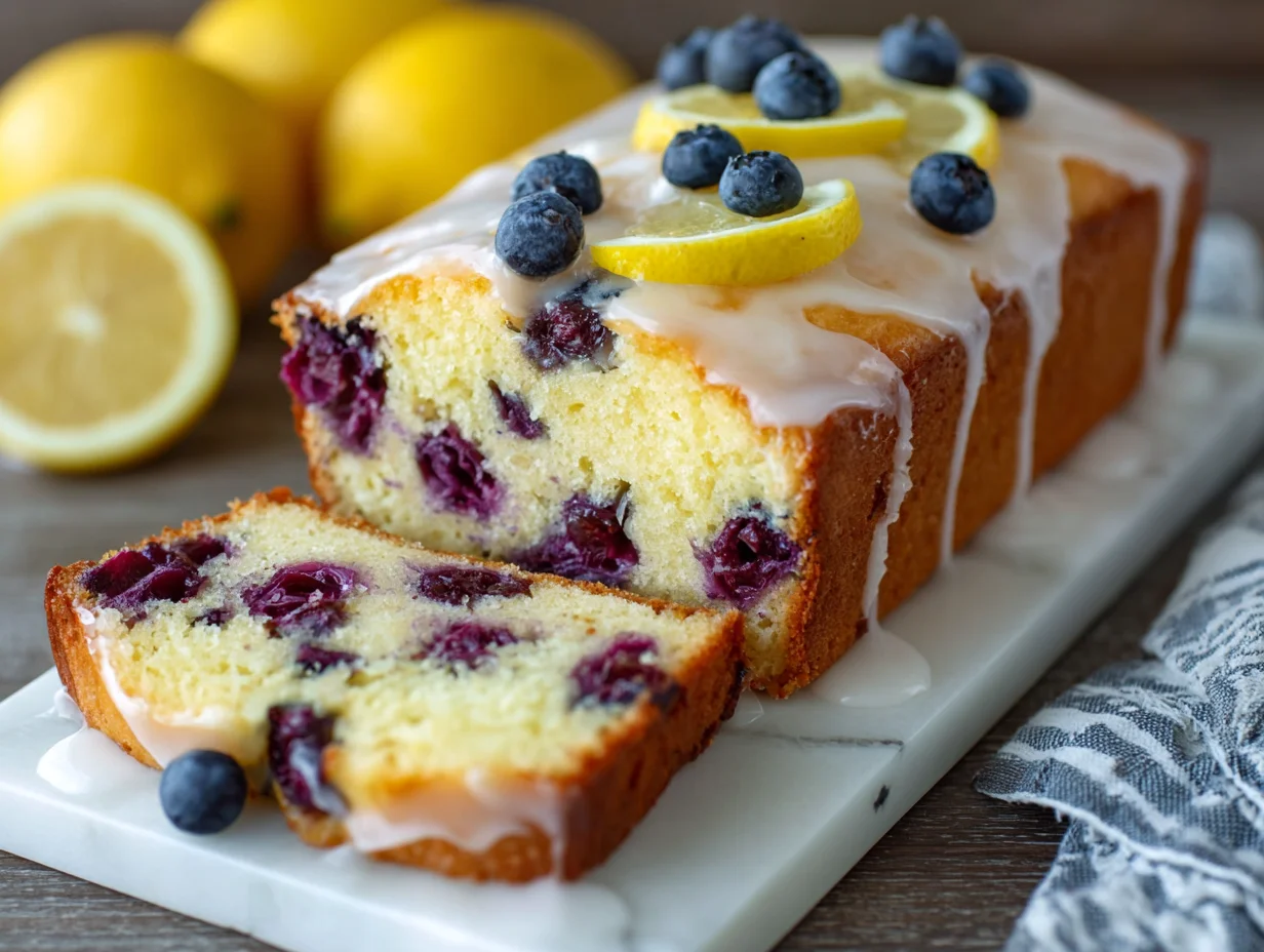 Lemon blueberry loaf