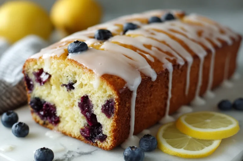Lemon blueberry loaf recipe moist sweet and tangy cake