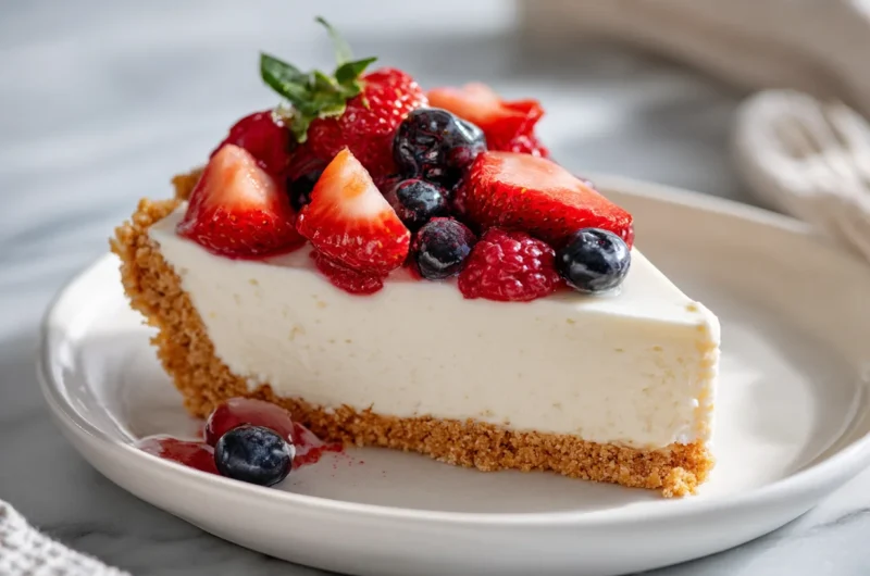 Easy no bake cheesecake recipe that tastes rich and creamy