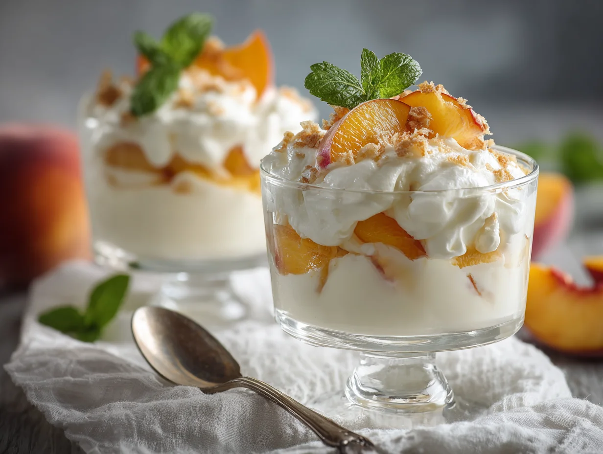 Peach dessert