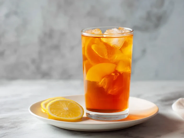 Peach iced tea