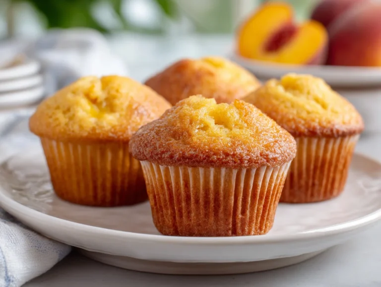 Peach muffins