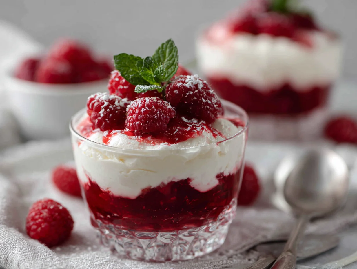 Raspberry dessert