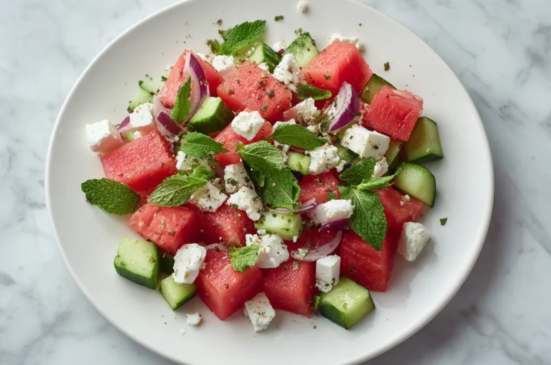 Fresh watermelon feta salad recipe perfect refreshing summer salad