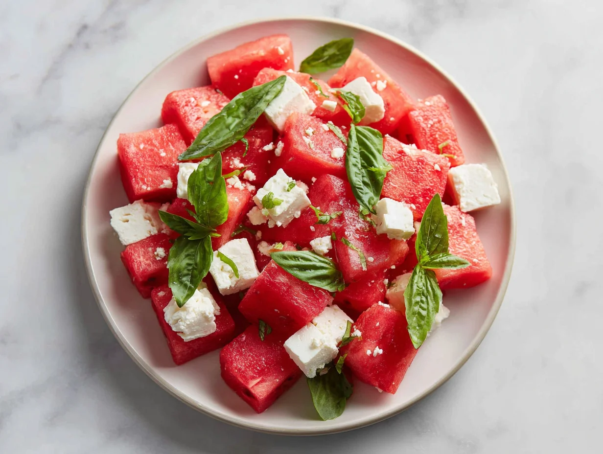 Watermelon feta salad