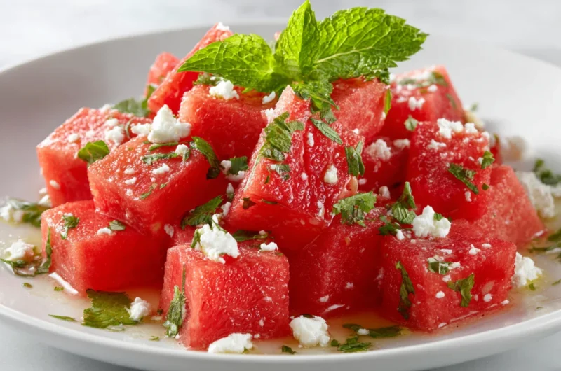 Fresh Watermelon Salad Recipe Light Refreshing Summer Dish