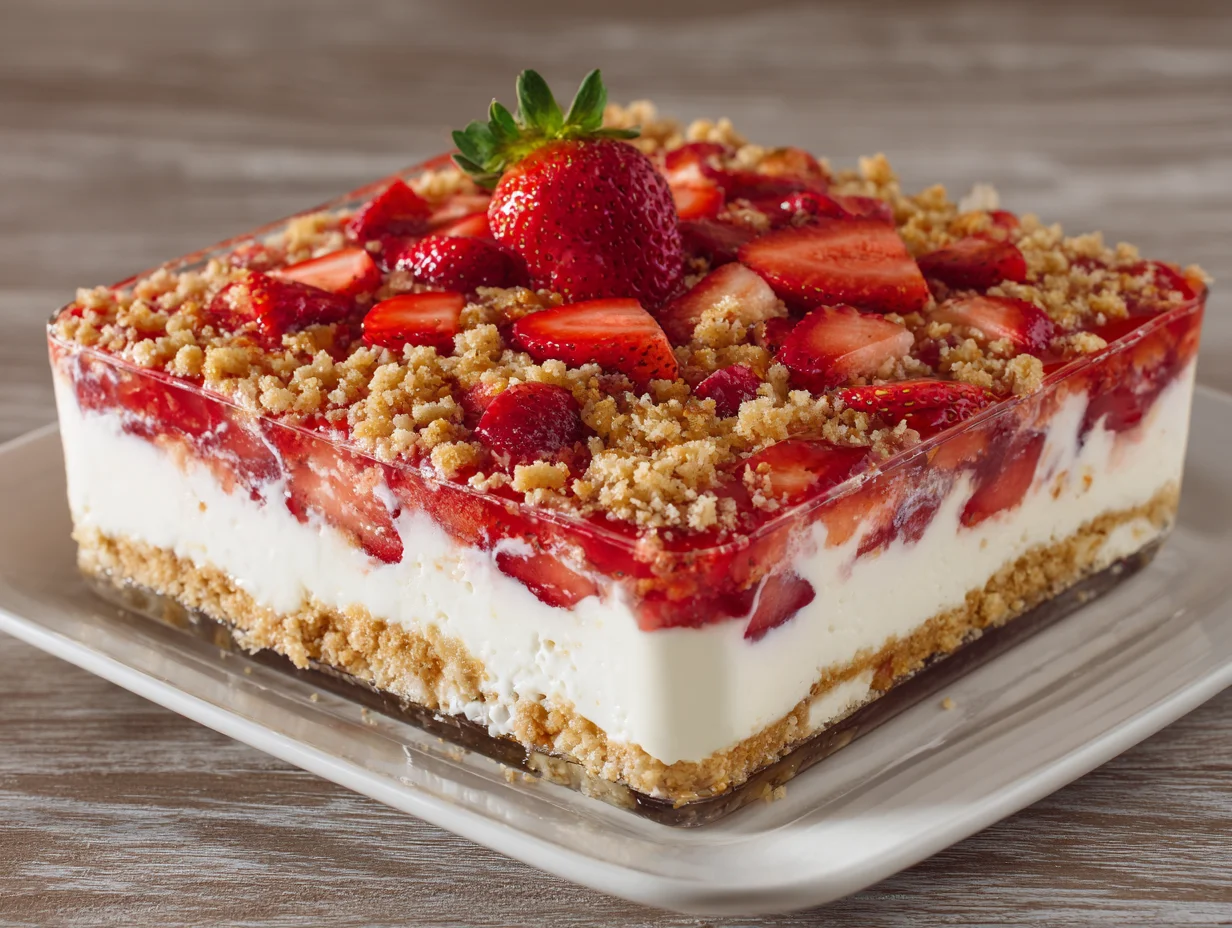 berrylicious strawberry crunch cheesecake delight