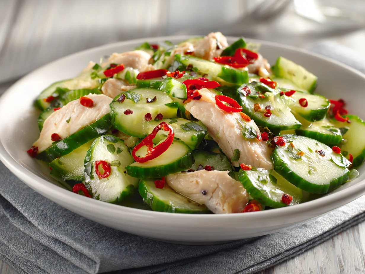 chicken cucumber salad